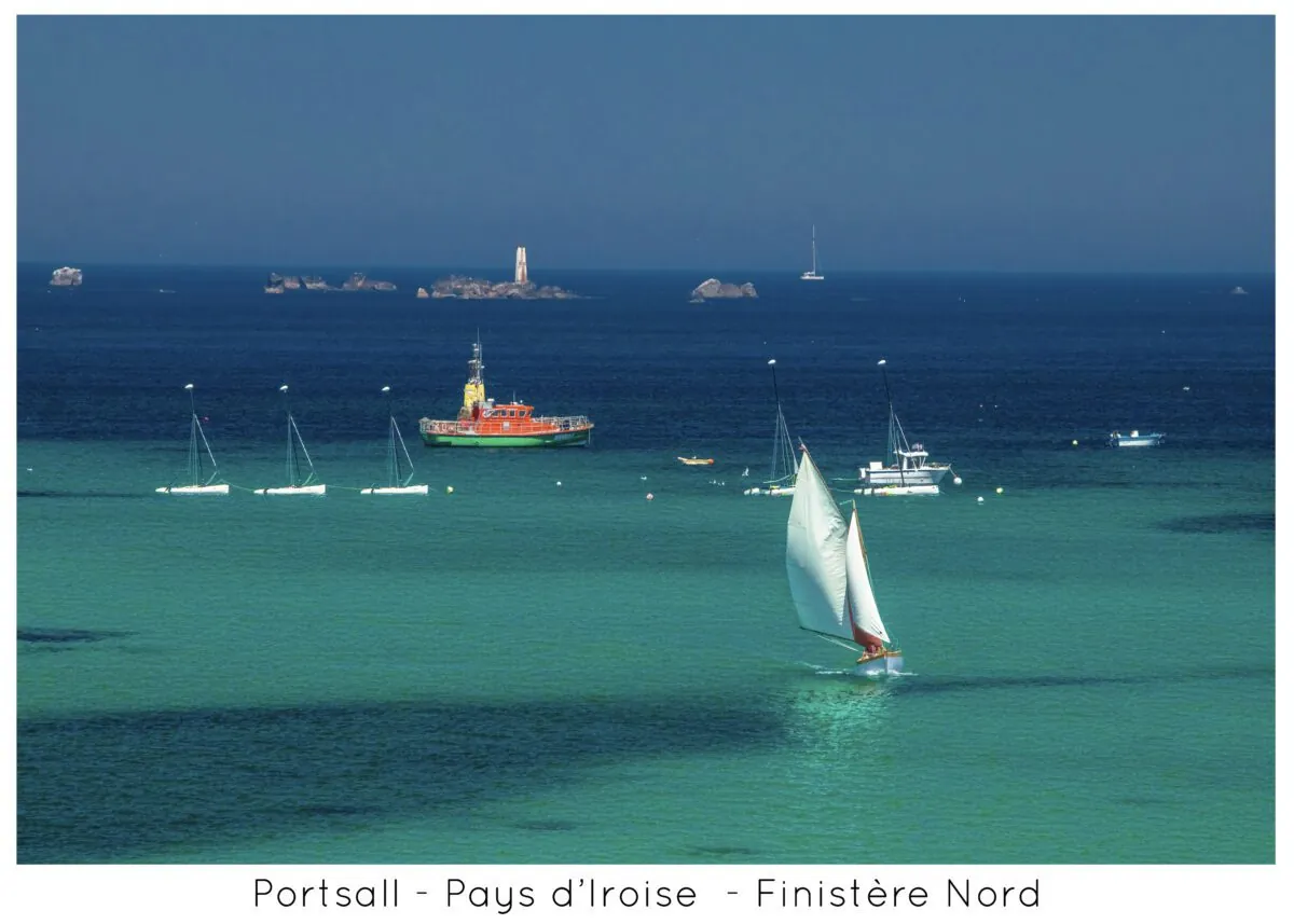 Portsall Pays d’Iroise Bretagne Finistère Nord By Tranchig 2024 50×70 Portsall Pays d'Iroise Bretagne Finistère Nord By Tranchig 2024 50x70