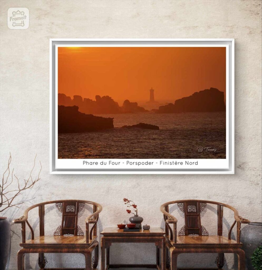 Le tour des Phares Exemple 001 mise en place Phare du Four Porspoder Bretagne Finistère