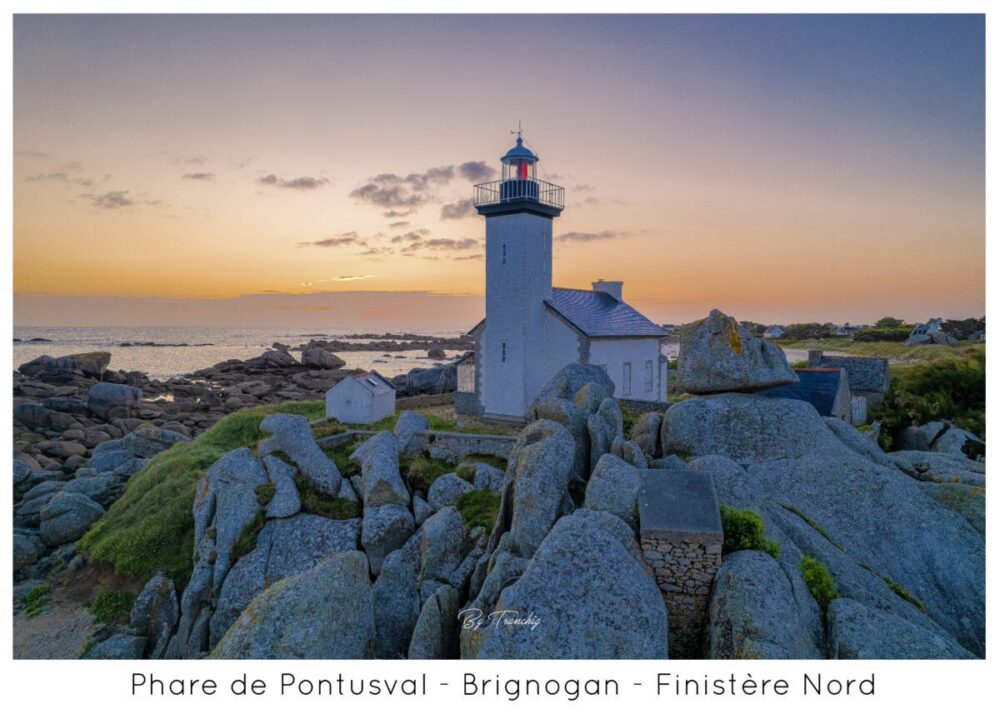 Phare Pontusval au lever Bretagne Finistère By Tranchig