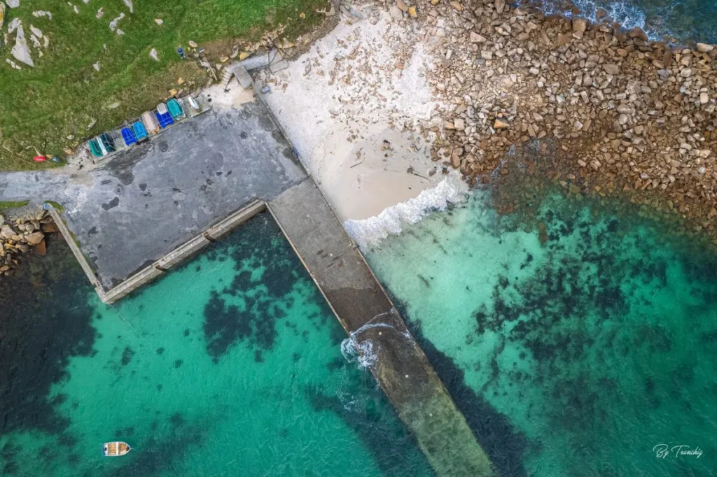Cale Trémazan Landunvez aerial dji Bretagne Finistere By Tranchig