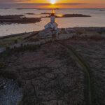 Le tour des Phares Phare de l'Ile Wrac'h horizontal aeral Bretagne Finistère By Tranchig