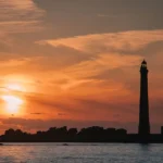 Le tour des Phares sunset sur le plus haut phare d'europe Bretagne Finistere By Tranchig aeral