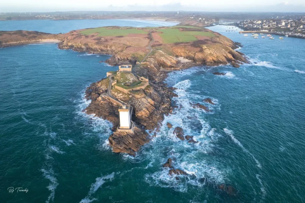 Phare de Kermorvan by The air Bretagne Finistere By Tranchig