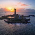 Le tour des Phares Pays des abers Sunset sur le plus haut phare d'Europe Bretagne Finsitère By Tranchig