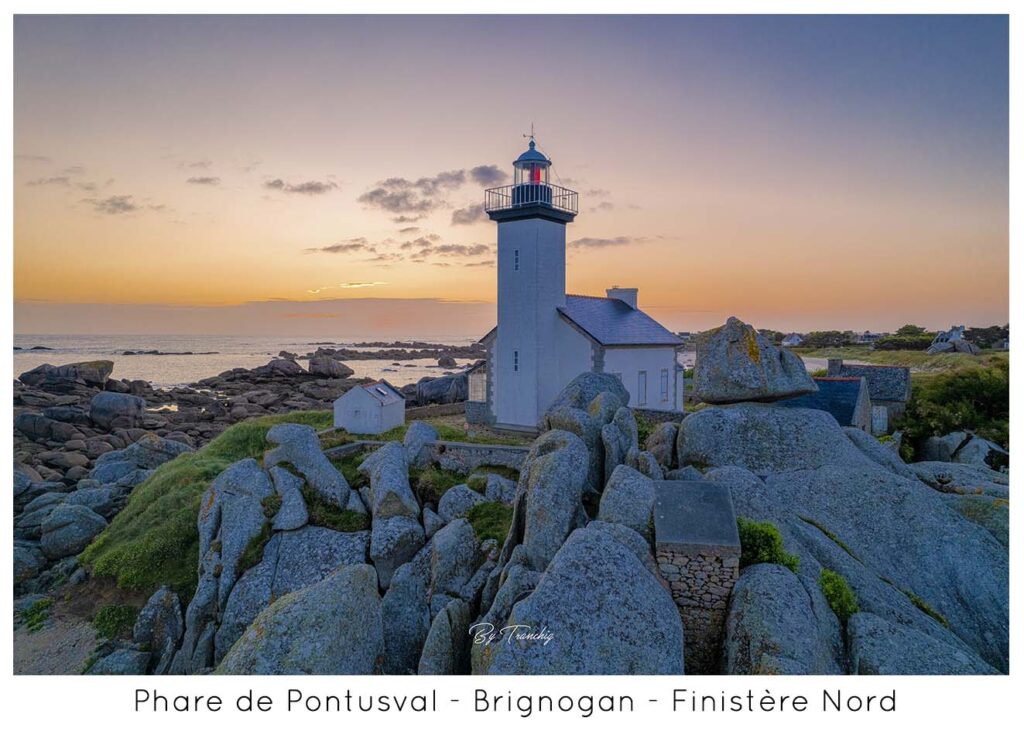 Phare de Pobtusval Brignogan Finistère Nord 2024 50x70Bretagne Finistère by Tranchig