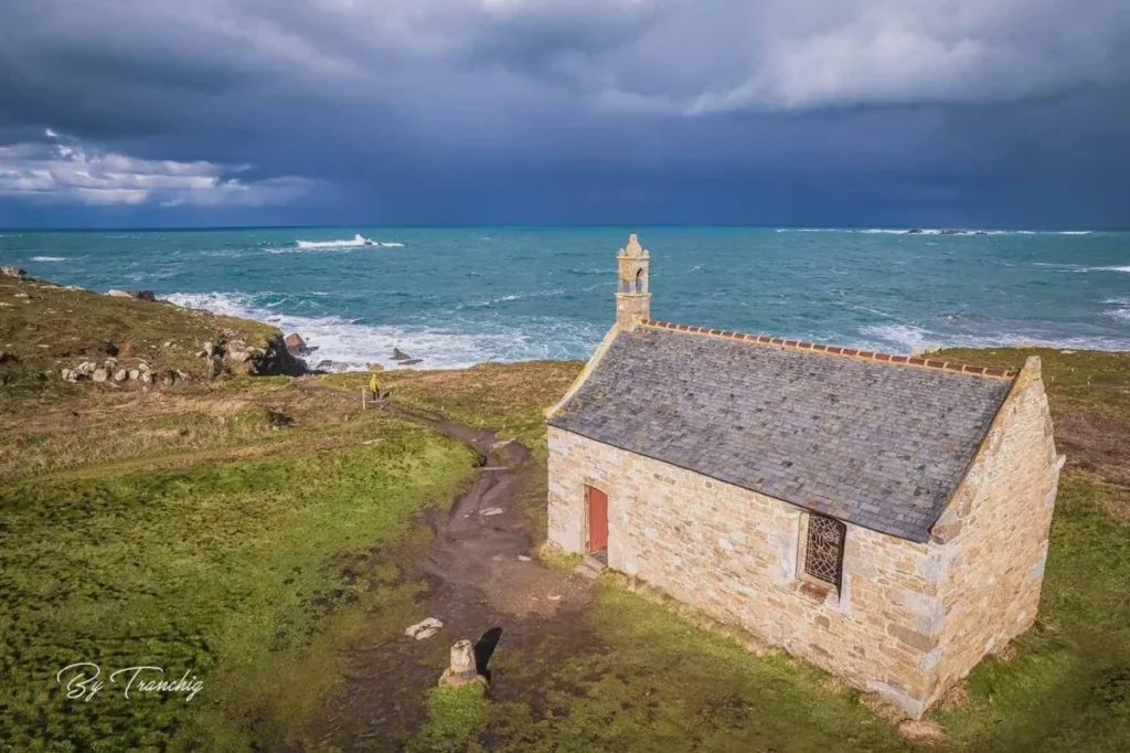 Chapelle st Samson Landunvez aerial dji Bretagne Finistere by Tranchig