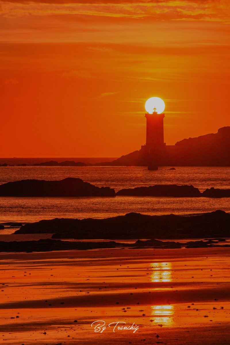 Sunset sur Kermorvan Bretagne Finistère By Tranchig