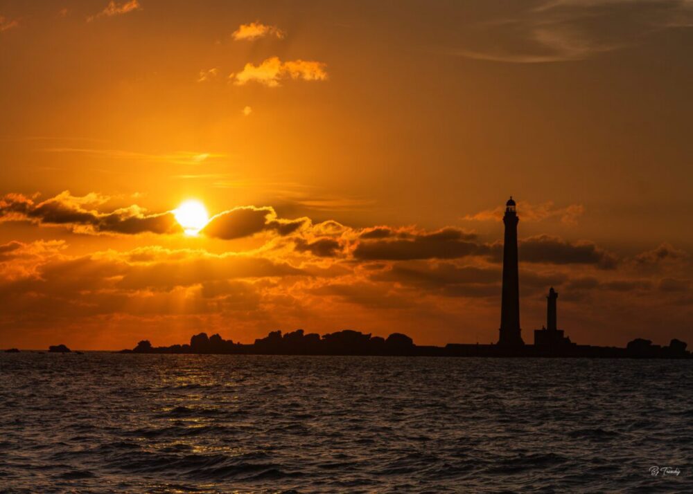 Bretagne Finistère By Tranchig sunset sur le phare Ile Vierge _MG_9238
