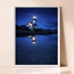 Exemple Poster Blue Pontusval Brignogan Bretagne Finistère by Tranchig.jpeg