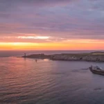 Le tour des Phares Sunset Kermprvan Bretagne Finistère By Tranchig 50x100