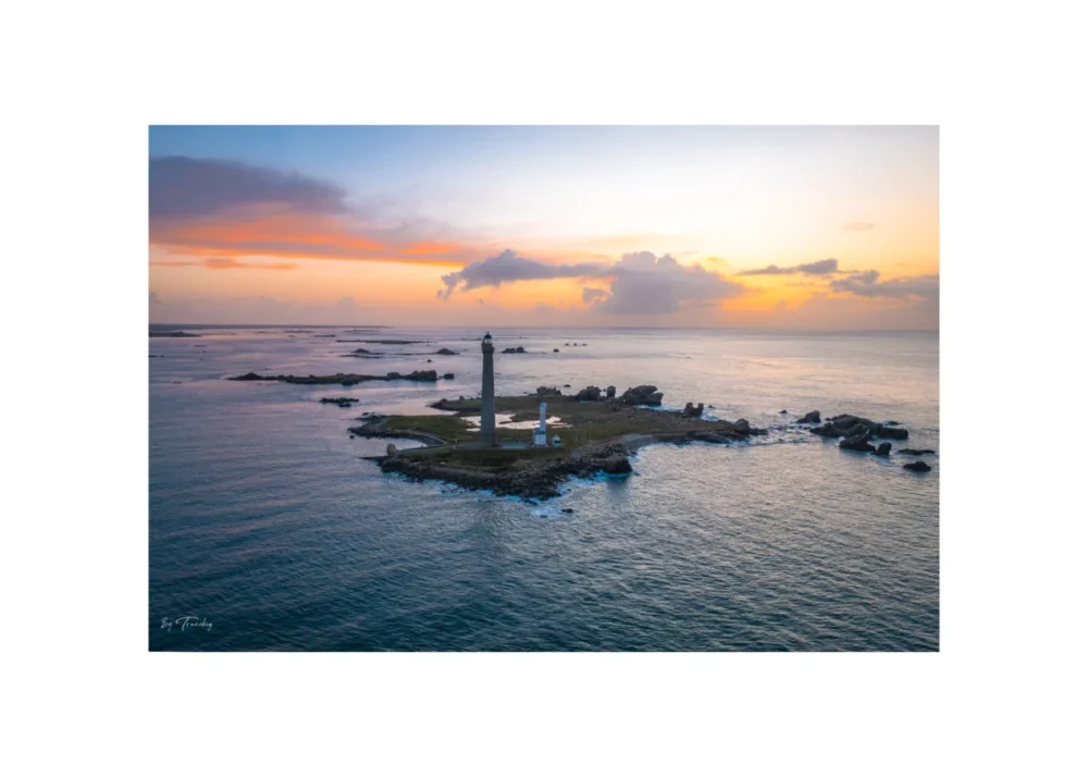 timide sunset sur ile vierge plouguerneau bretagne finistère by tranchig
