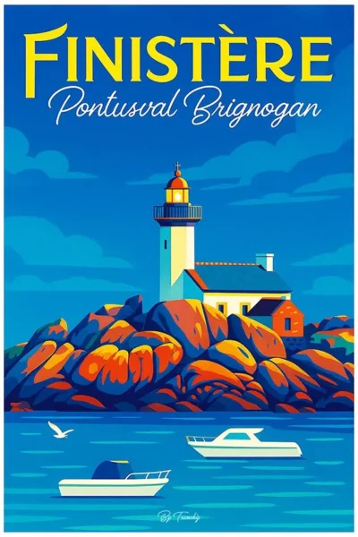phare de Pontusval v25 001 Bretagne finistère By Tranchig 20x30